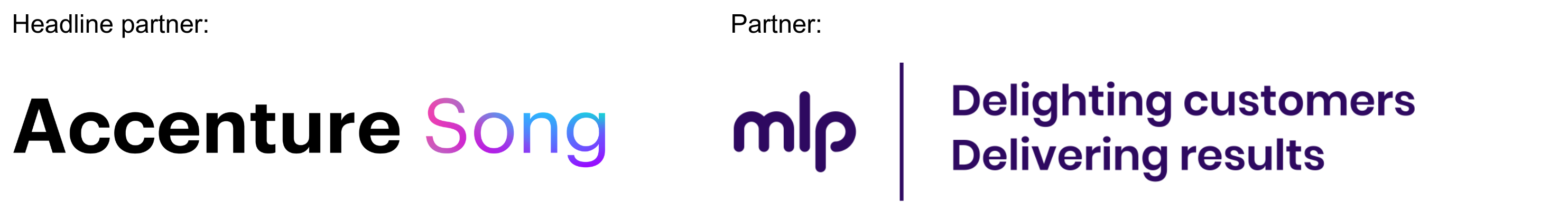 Headline partner: Accenture Song, Partner: The Marketing Lounge Partnership