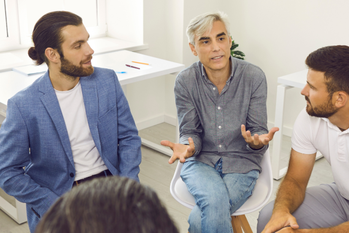 Group of people in leadership coaching session